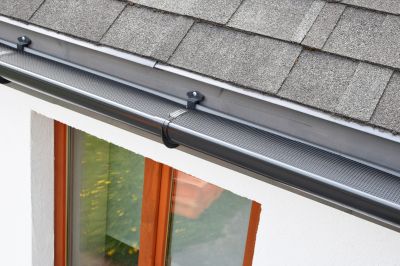 Gutter Guard on Roof Edge